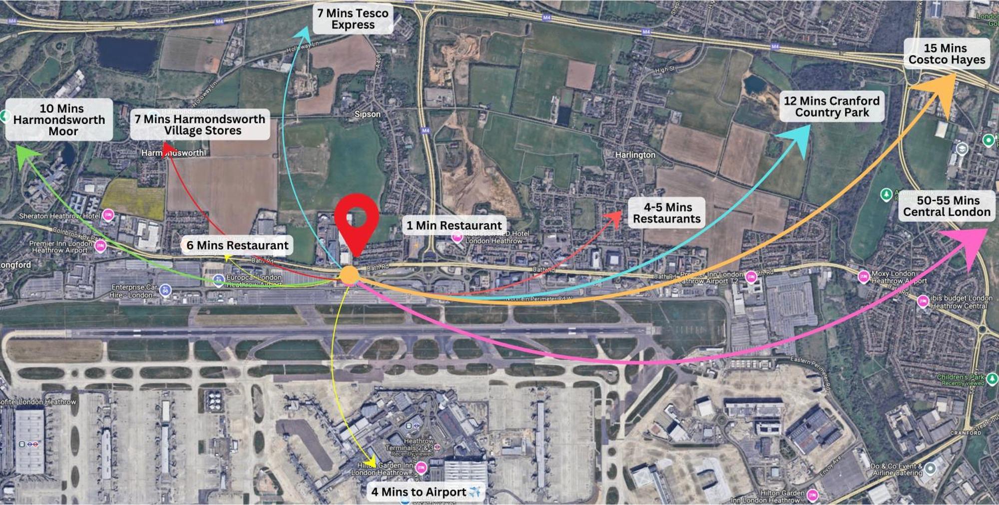 Airport Comfy Stay Harmondsworth Екстер'єр фото